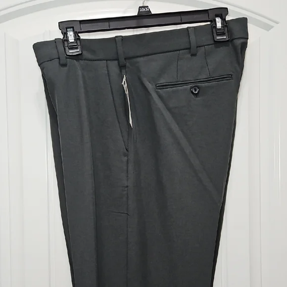 Van Heusen Charcoal Gray Slim Fit Flex 3 Comfort Dress Pants - Picture 7 of 11